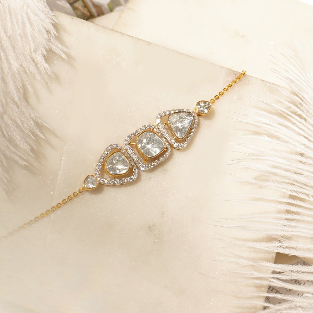 Everyday Chic Polki diamond bracelet for daily elegance