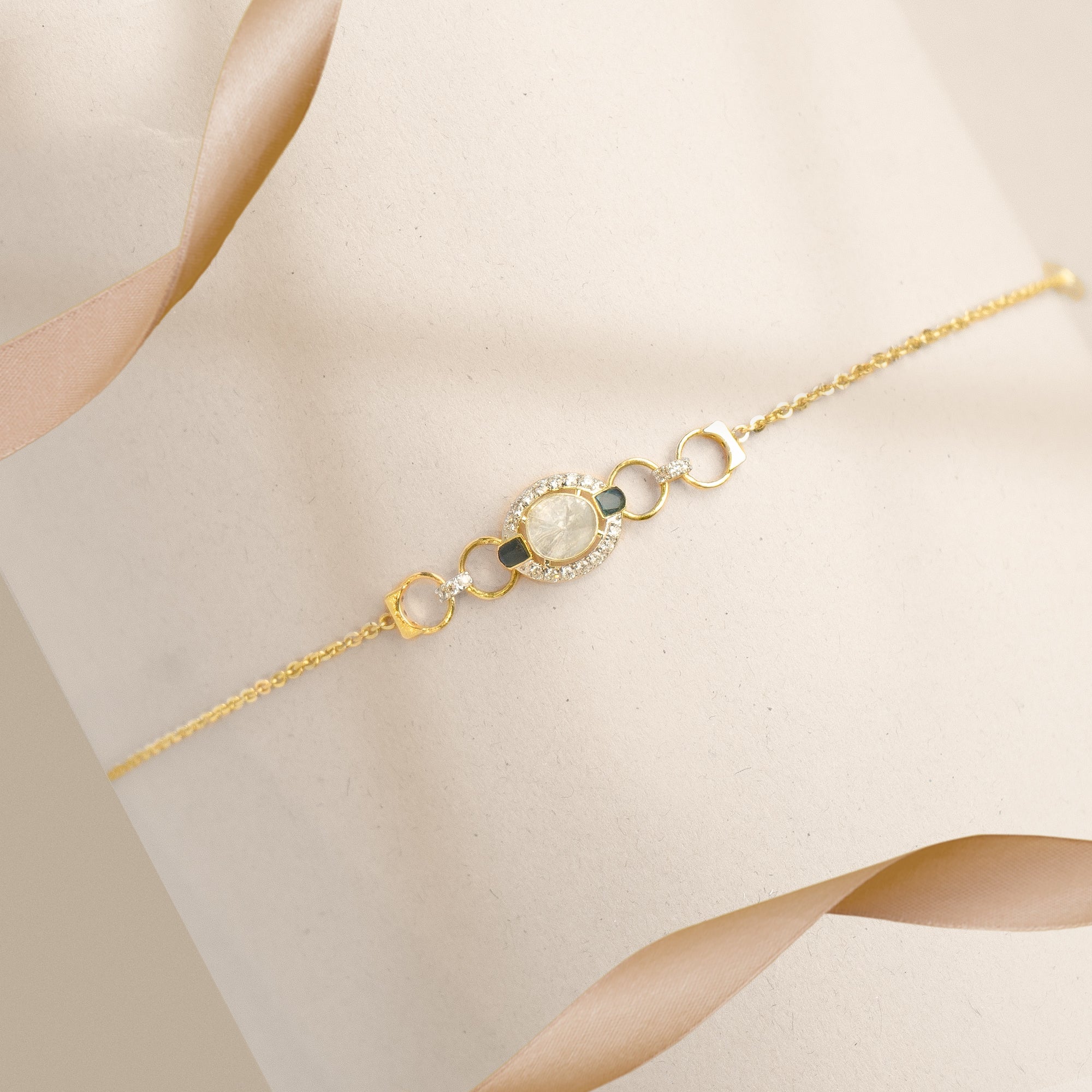 Euphoria Polki diamond bracelet with joyful uncut diamonds