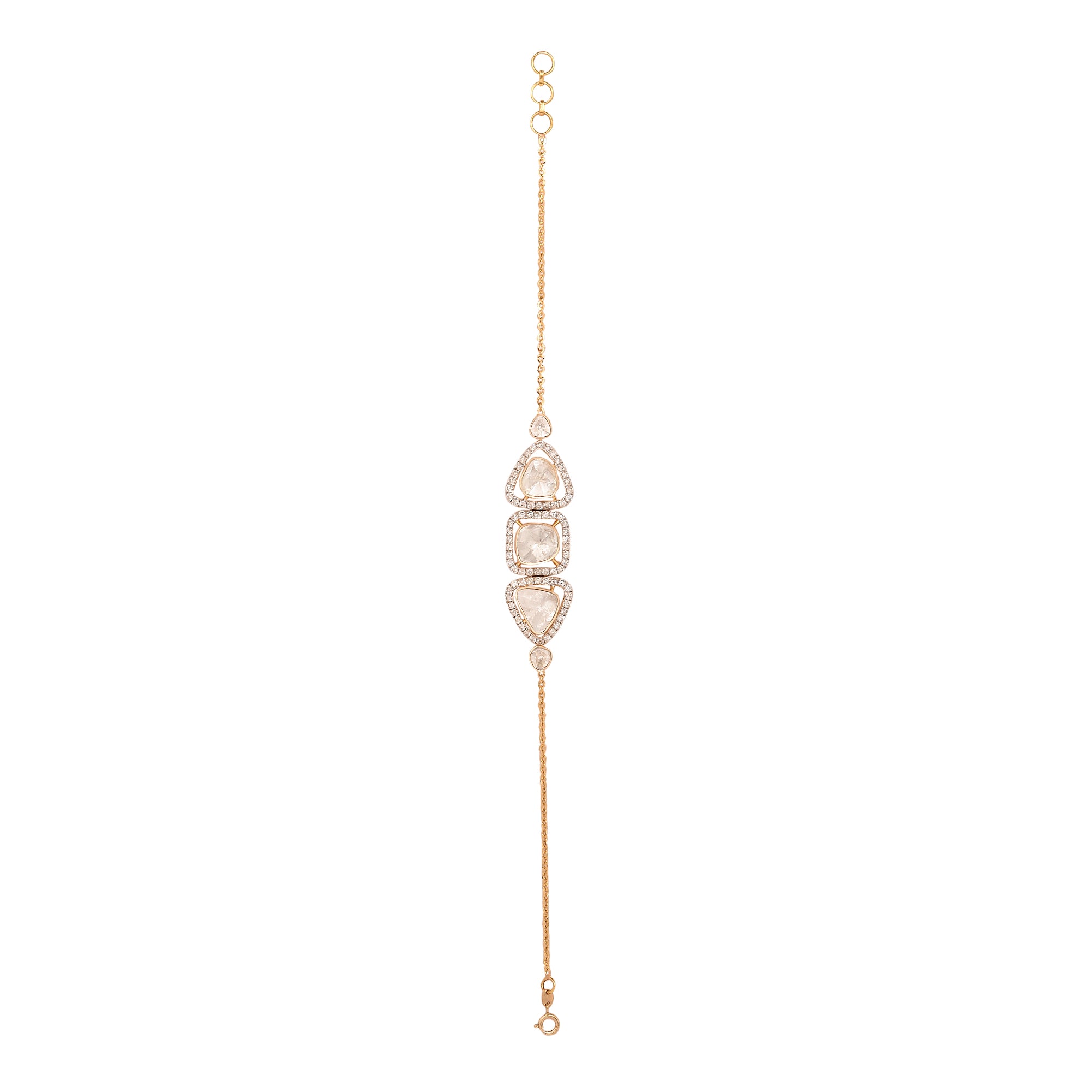 Everyday Chic Polki diamond bracelet for daily elegance