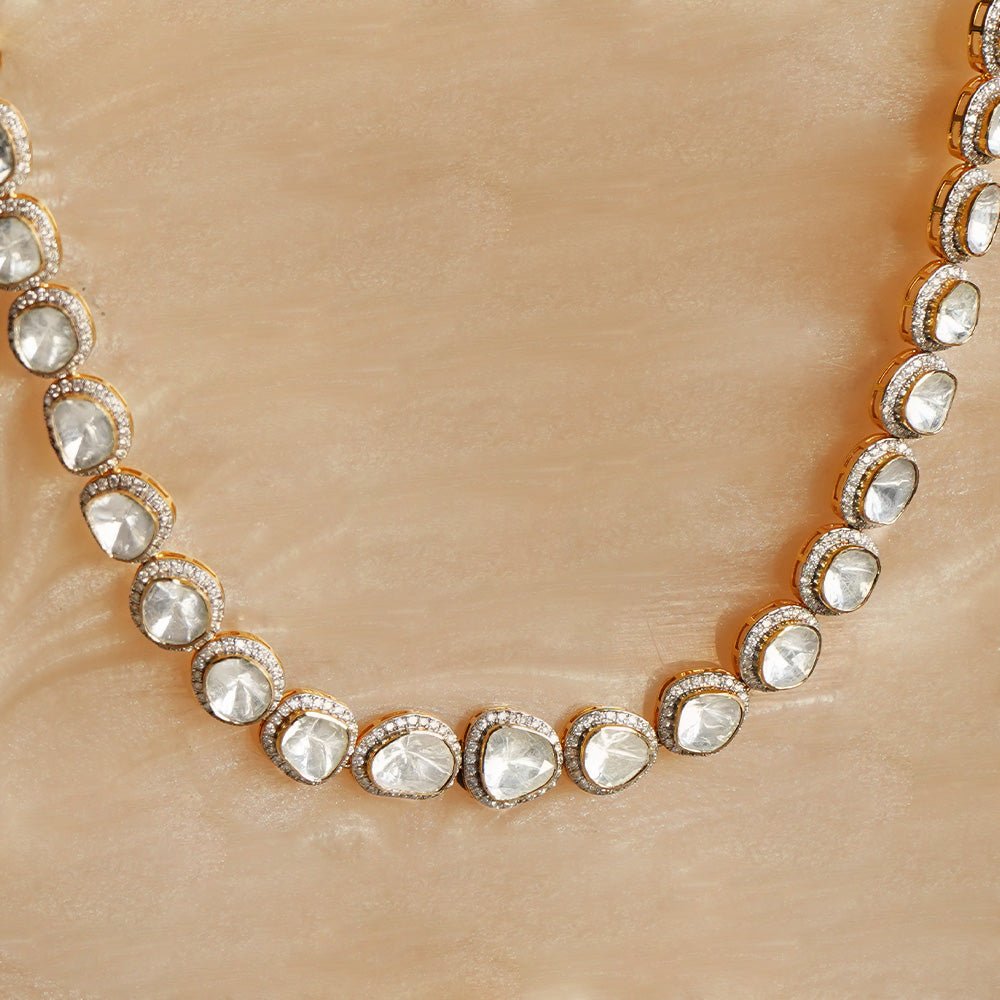 Classic Elenore necklace with Polki diamonds in old-meets-modern design