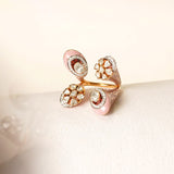 Blush Mirage Polki Ring