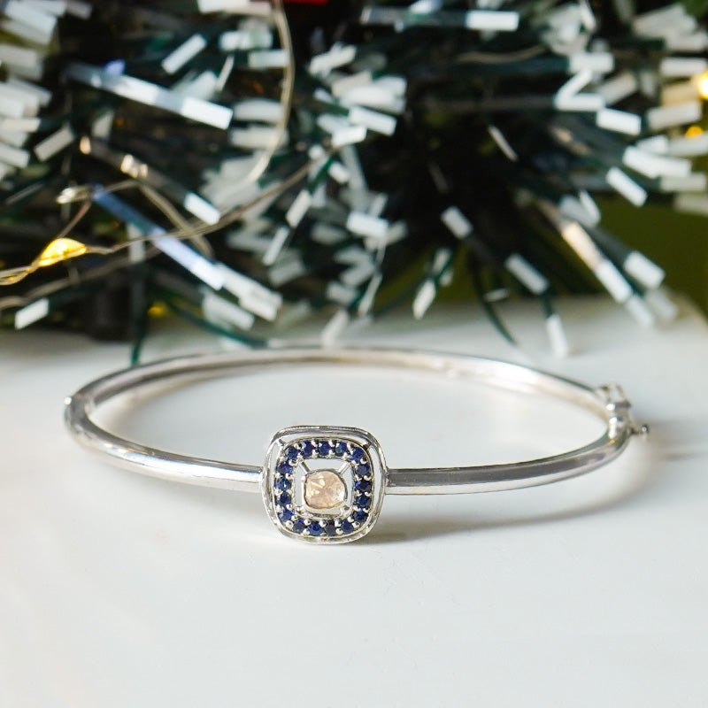 Sapphire Crown Jewel wristlet with deep blue sapphires