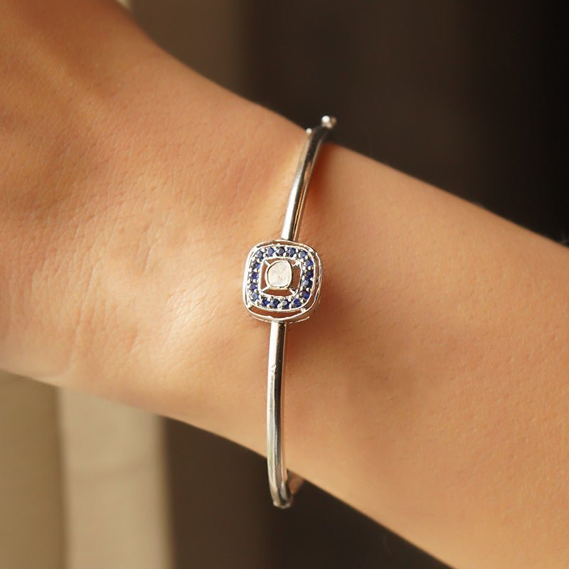 Sapphire Crown Jewel wristlet with deep blue sapphires