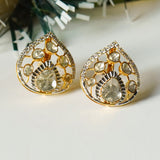 Leaf of Light Polki Earrings