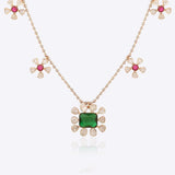 Polki Stone Floral Necklace
