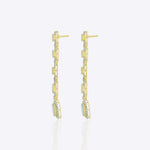 14K gold Noorline Polki dangler earrings.