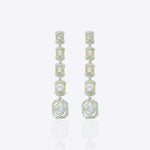 14K gold Noorline Polki dangler earrings.