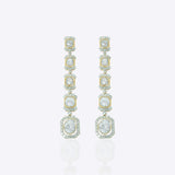 14K gold Noorline Polki dangler earrings.