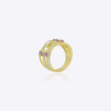 Crossline Polki Ring