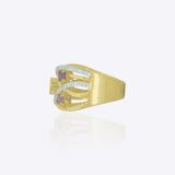 Crossline Polki Ring