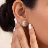 Squarelet Polki Diamond Earrings