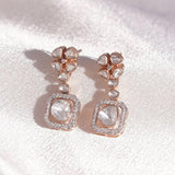 The Floral Plinth Diamond Polki Earrings