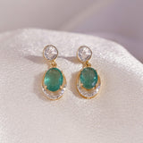 Emerald Poise Polki Earrings