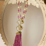 Ruby Tassel Polki Necklace