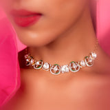 Intertwined Diamond Polki Choker