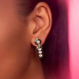 Magnificent Green Polki Diamond Earrings