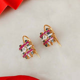 Enamel Edge Polki Earrings