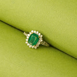 Victoria's Emerald Embrace Ring