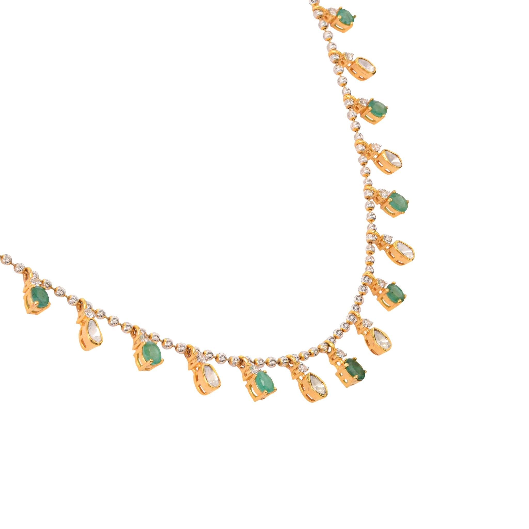 Explore Dewy Polki Diamonds Necklace online. The perfect piece to add elegance and sparkle to your look. Shop now!