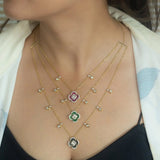 Tri clover bloom necklace