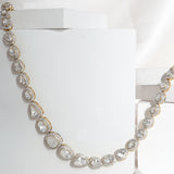 Necklace with diamond polki, seamlessly blending classic charm and modern allure.