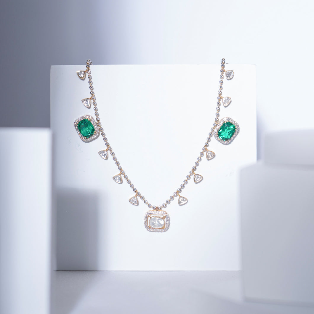 Scintillate Emerald Necklace