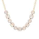 Timeless Staple Diamond Drop Necklace - Elegant and versatile accessory with shimmering polki diamonds for any occasion