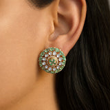 Aqua Blossom Earrings