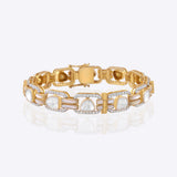 14k gold Polki diamond Noor Eternity Bangle with handcrafted heritage-inspired design.
