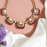 Rosewood Polki Diamond Necklace