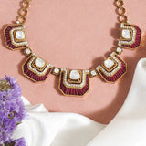 Rosewood Polki Diamond Necklace