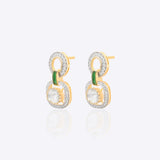 Zinnia Polki Diamond Earrings