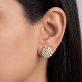 Inflorescence Polki Diamond Earrings