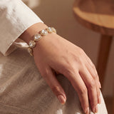 Ivory Solid Polki Diamond Bracelet