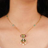 Lotus Pearlfall Necklace