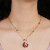 Dusky Dahlia Pendant