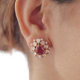 Imperial Ruby Polki Earrings