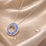 Indigo Orbit Pendant