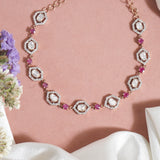 Starlight Rose Polki Diamond Necklace