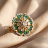 Moonflower Polki Ring