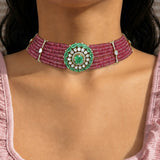 Aqua Blossom Choker