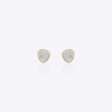 14K gold starburst-design jacket earrings set with Polki diamonds.