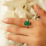 Embrace Emerald Solitaire Ring