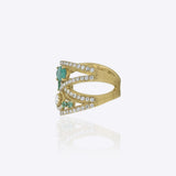 Twincrest Amped Ring