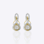 Ribbon Curve Hoops in 14K gold with a smooth, flowing ribbon silhouette