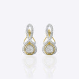 Ribbon Curve Hoops in 14K gold with a smooth, flowing ribbon silhouette