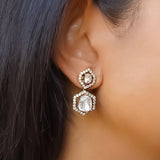 Star of the Stage Polki Diamond Earrings