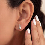 18k gold Polki diamond earrings with a radiant, timeless design.