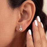 18k gold Polki diamond earrings with a radiant, timeless design.