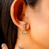 Evelyn Polki Diamond Earrings